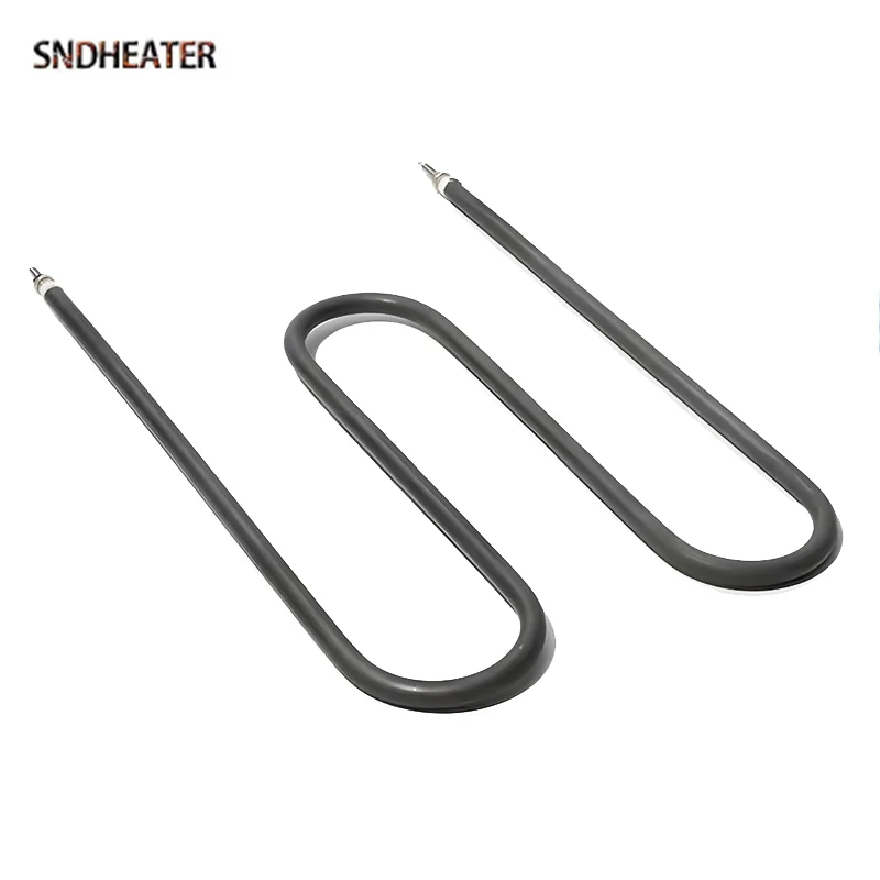 SNDHEATER W/M Shape Electric Heating Element 230V 1200W Double U Oven Heater Green 304Stainless Steel 290MM Hot Temperature Heat