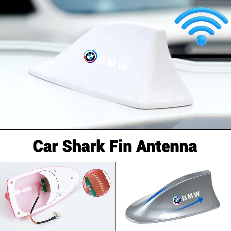 

Car Top Signal Aerials Shark Fin Antenna Decoration Accessories For BMW 50th Anniversary 3 5 7 series E83 F16 E70 G20 G22 G23