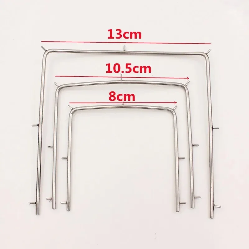 1pcs Dental Stainless Steel Rubber Barrier Support Open Frame Bow Stand Rubber Stamp Stand Rubber Barrier Cloth Tool Support