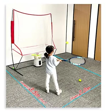 TM012052 Tennis Automatic Ball Machine Launcher Equipment  with APP Remote Control + Compartiable GM-PKBNET009 TENNIS NET