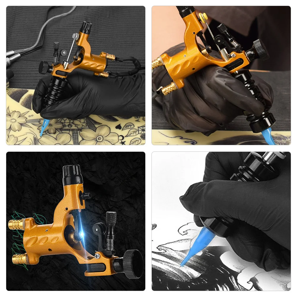

1Set Portable Tattoo Kit Reliable Rotary Tattoo Machine Complete Needles Smooth Performance for Artists Beginners Tattooing