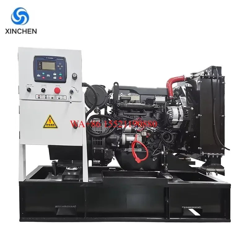 WMWMNU High Quality 30KVA Open Frame Backup Diesel Generator Set 400V ATS Option Featuring for Weichai Yuchai Shangchai