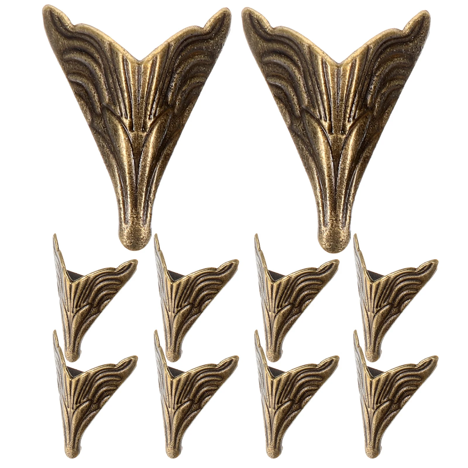 10Pcs Metal Furniture Feet Zinc Alloy Table Legs Sturdy Anti-Rust Design for Wooden Boxes Gift Boxes Decorative Items