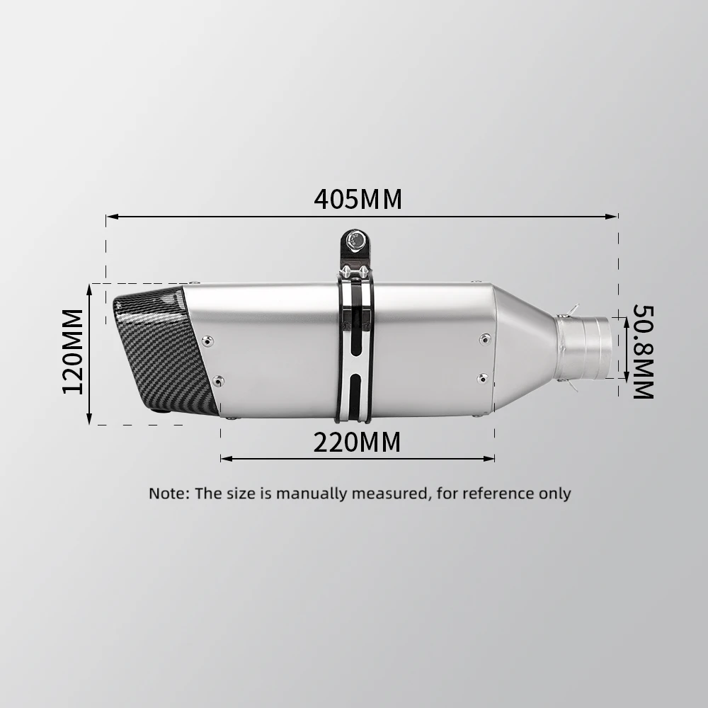 Univerzális Motorbicikli Halálra fáraszt Hangtompító számára R3, MT07, FZ1, R6, R15, ZX6R, ZX10, Z900, Z400, 1000, CBR1000, GSXR1000, SR2, 51mm