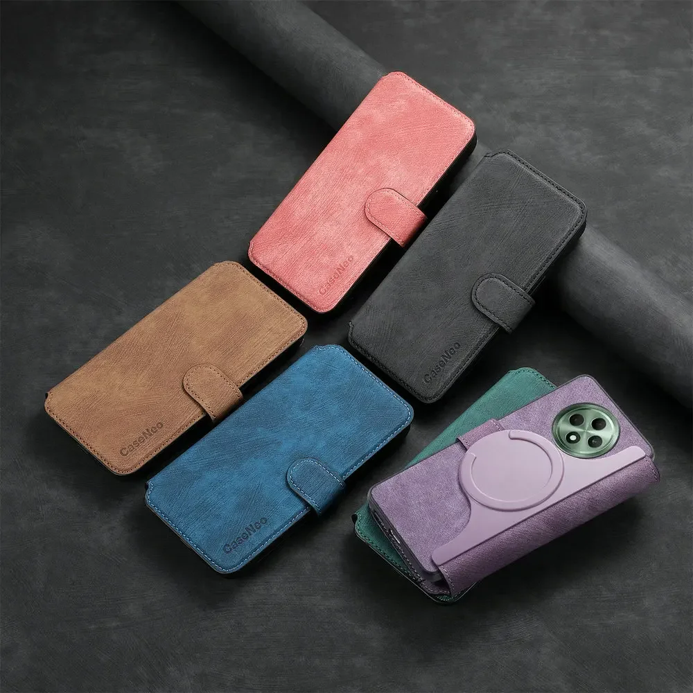 For OPPO Reno 13 Pro Reno13 FS 5G Magnet Case Leather 2IN1 Wallet Funda Reno 14 F 15 14FS 13FS 12 11 11F 13F 11A 13A 15F Cover