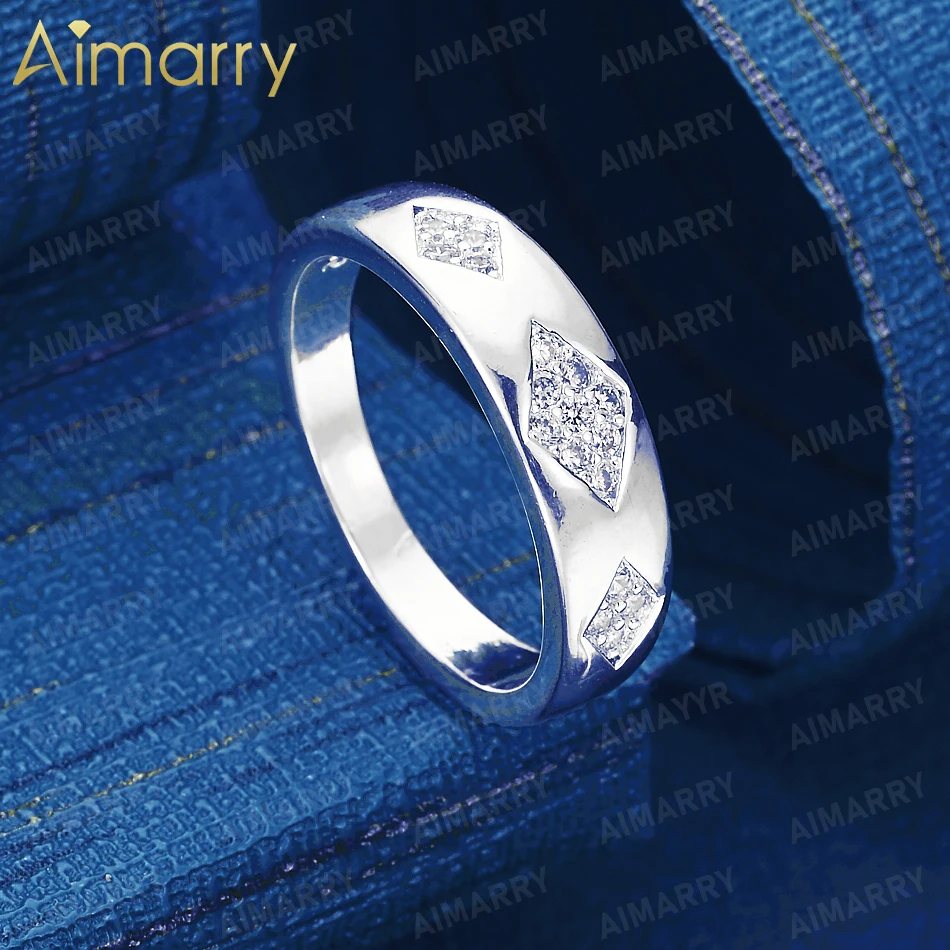 925 Sterling Silver 6-10# Simple Diamond Set AAA Zircon Ring for Women's Parties and Banquets High-quality Fashion Jewelry