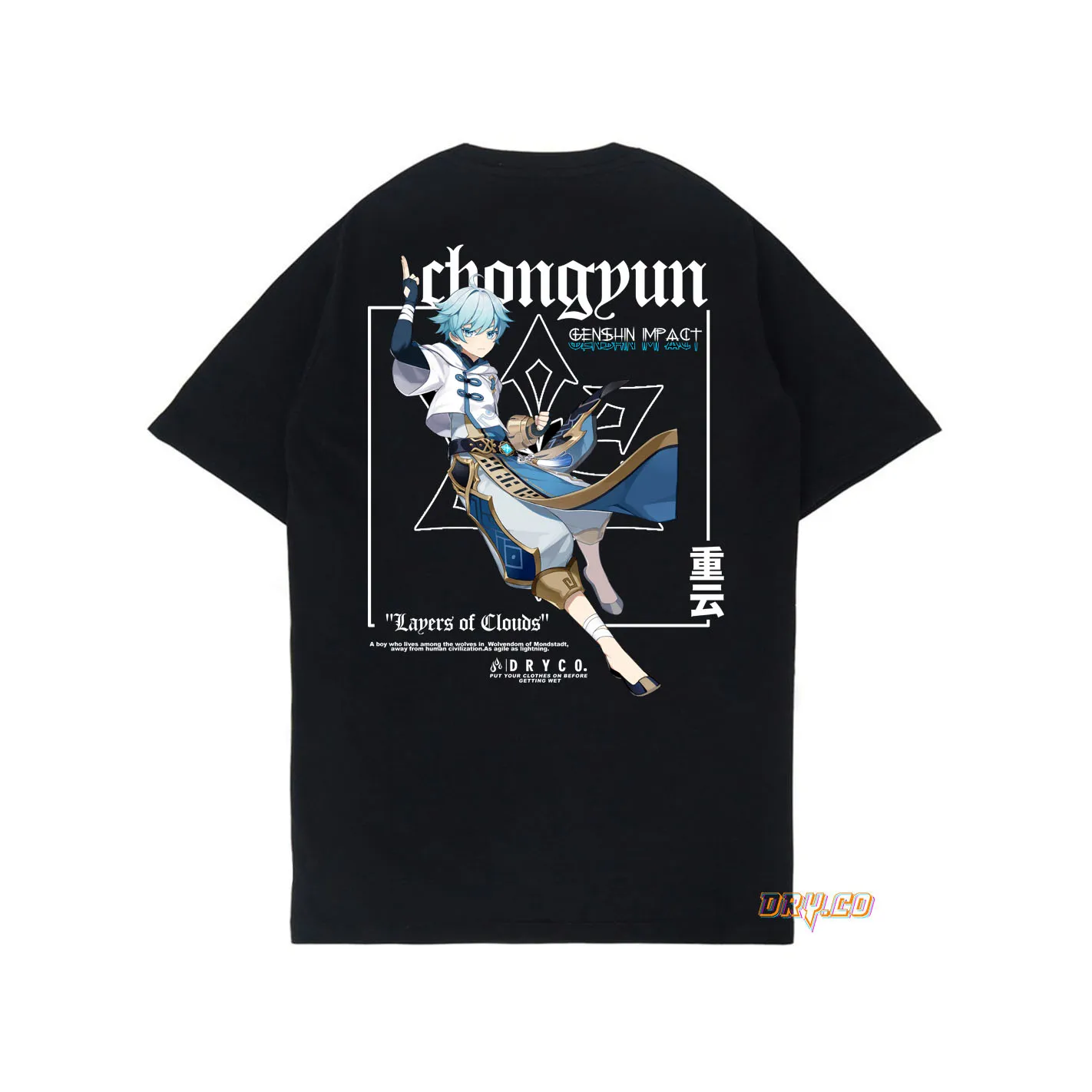 CHONGYUN TEE/T-Shirt GAME GENSHIN IMPACT (LIYUE)/UNISEX PRIA WANITA/DRYCO