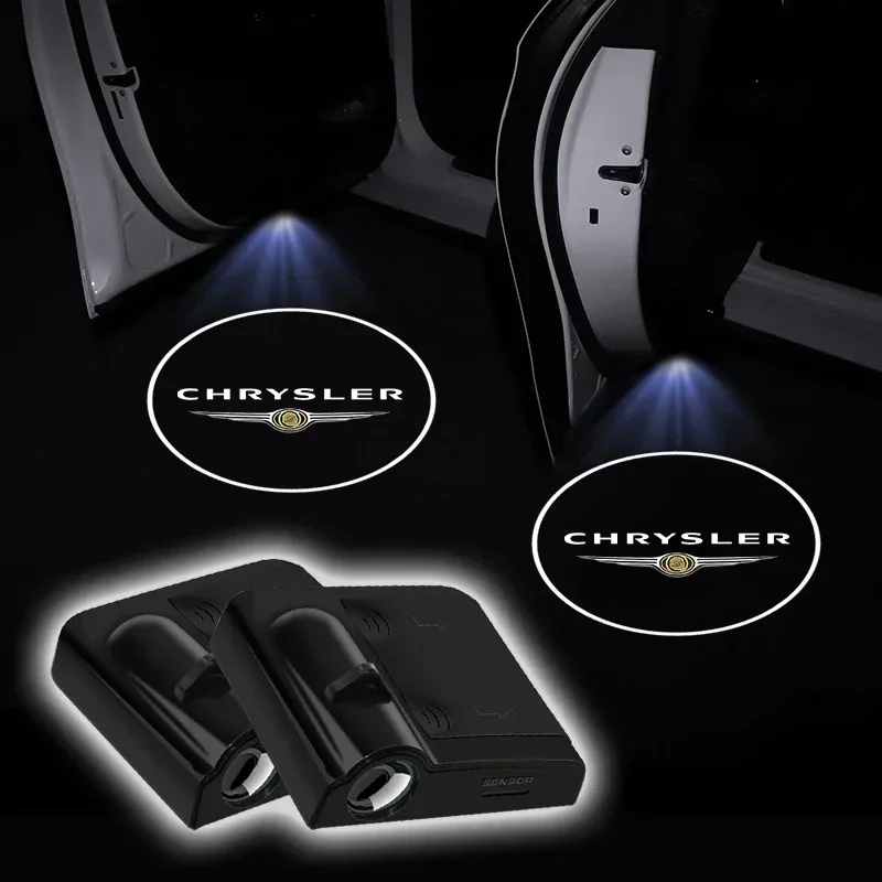 

Model led car door projector high definition welcome lights For 300C 300M PT Cruiser Grand Pacifica Sebring 200 Town Car Styling