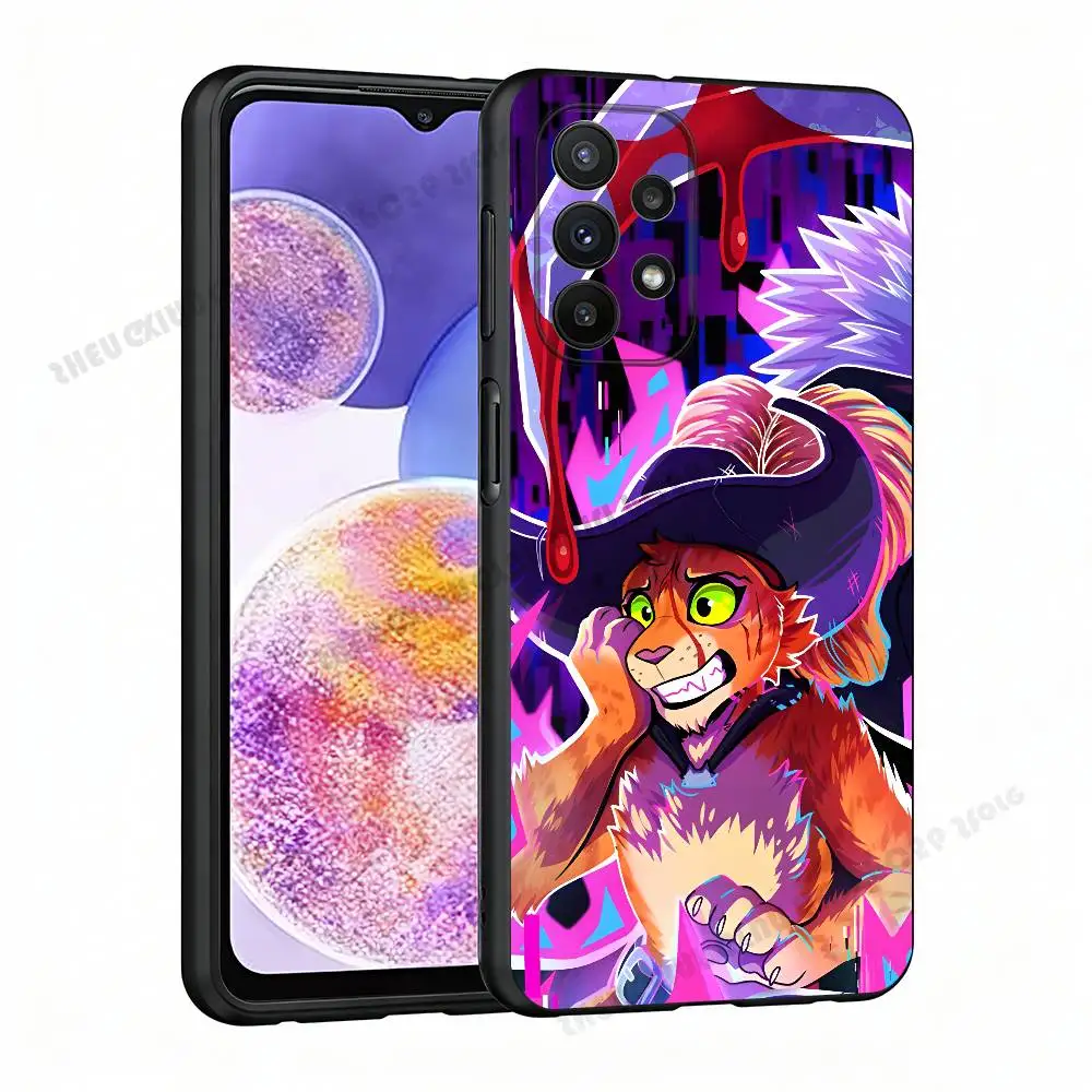 W-Wolf P-Puss Silicone Protect Case For Samsung A21 31 51 53 20 22 30 32 42 50 70 Cover