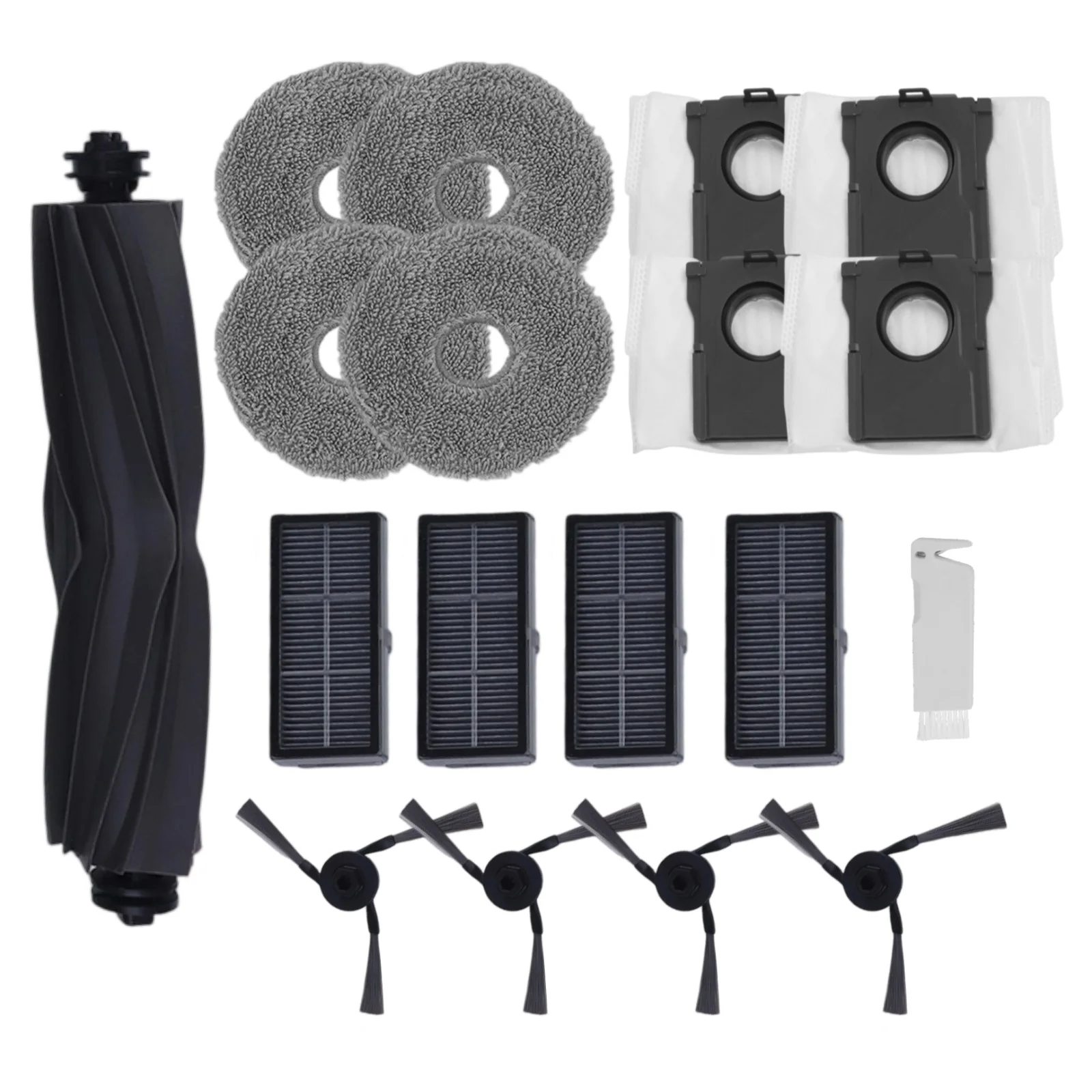 

Replacement Accessory Kit For MOVA For P50 Pro And Ultra (18pcs) Includes Mop, Dust Bag, And Side Brush
