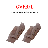 Original Inserts GVFR GVFL GVFL250 GVFL300 GVFR200 GVFR250 GVFR300 020B TN90 PR930 TC60M KW10 CNC Grooving Cutting Tool Carbide