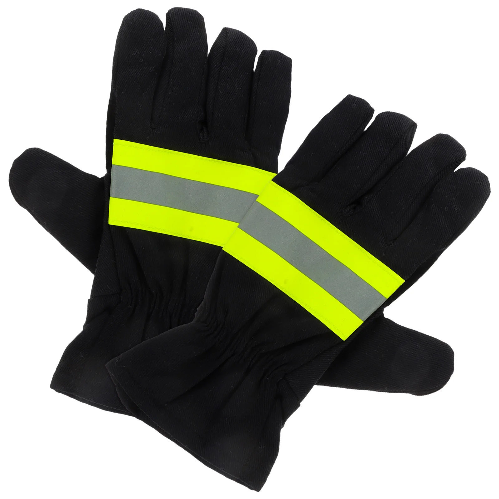 1 paar brandweerhandschoenen brandwerend katoen geïsoleerd hittebestendig veiligheidswerkhandschoenen vlamvertragende beschermende uitrusting