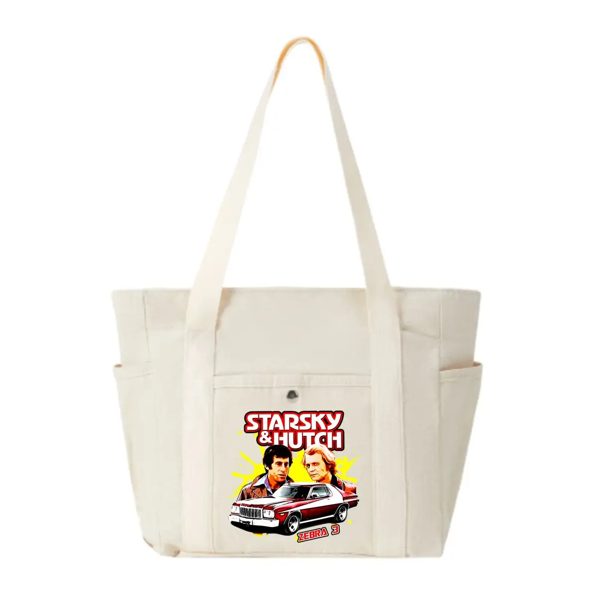 

Starsky & Hutch TV - Inspired, 'Starsky & Hutch' Retro Poster Design Stylish Multi-Pocket Shoulder Bag for Shopping & Daily Use