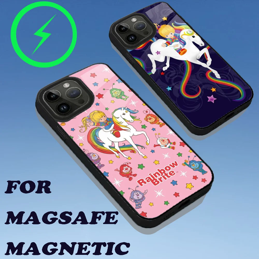 

Cute R-Rainbow Brite Phone Case For iPhone 16,15,14,13,12,11,Plus,Pro,Max Mini Magsafe Magnetic Wireless Charging