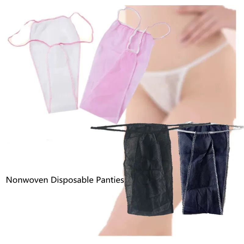 Disposable Panties Individually Packed Bikini Panties Beauty Salon Non Woven Breathable Thong Travel Panties