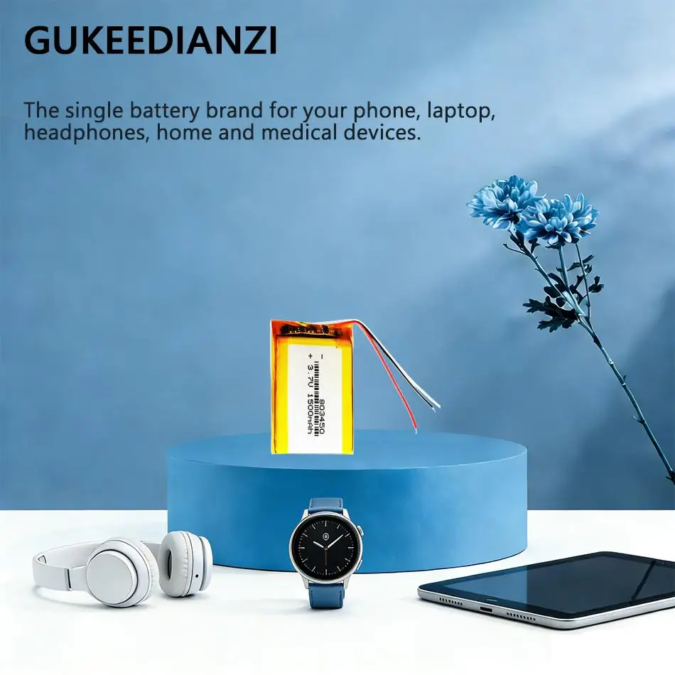 

Беспроводные наушники Tws True Wireless с зарядным чехлом и аккумулятором GSP853450 1500 мАч для Jbl Free, Free X