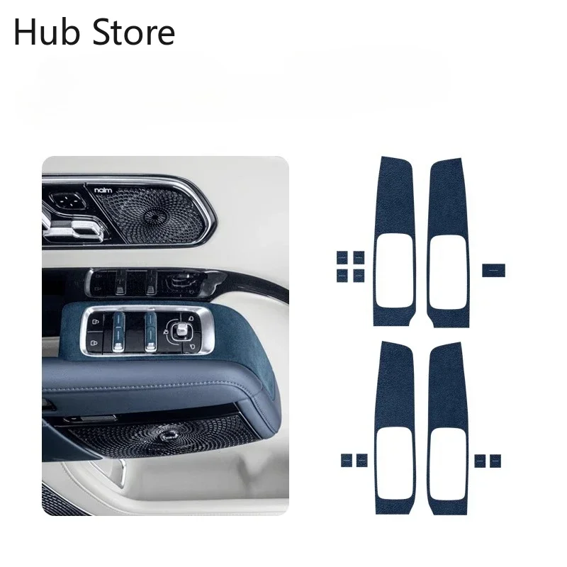 For Zeekr 9X Modifying door button decorative stickers interior accessories