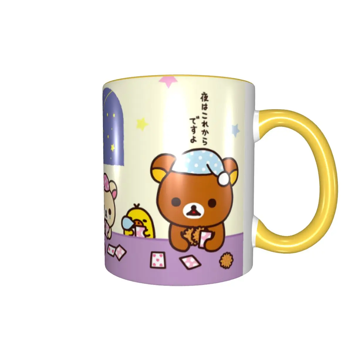 Custom R-Rilakkumas Coffee Mugs DIY Cute Cartoon Anime Cosmetic Kawaii Graphic Ceramic Tea Milk Mug