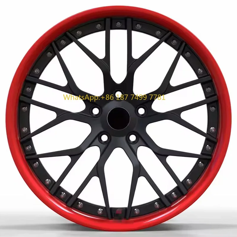 

Custom 2-Piece Forged Aluminum Wheel 5x112 5x114.3 5x120 18 19 20 21 22 Inch Alloy Wheels Rims for Passenger Car Wheels