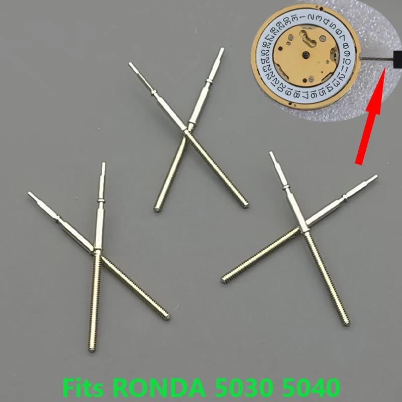 2/4pcs RONDA 5030 5040 Movement Crown Stem Spare Parts Fits RONDA 5030 5040 Movement Watch Replacement Watch Crown Stem Parts