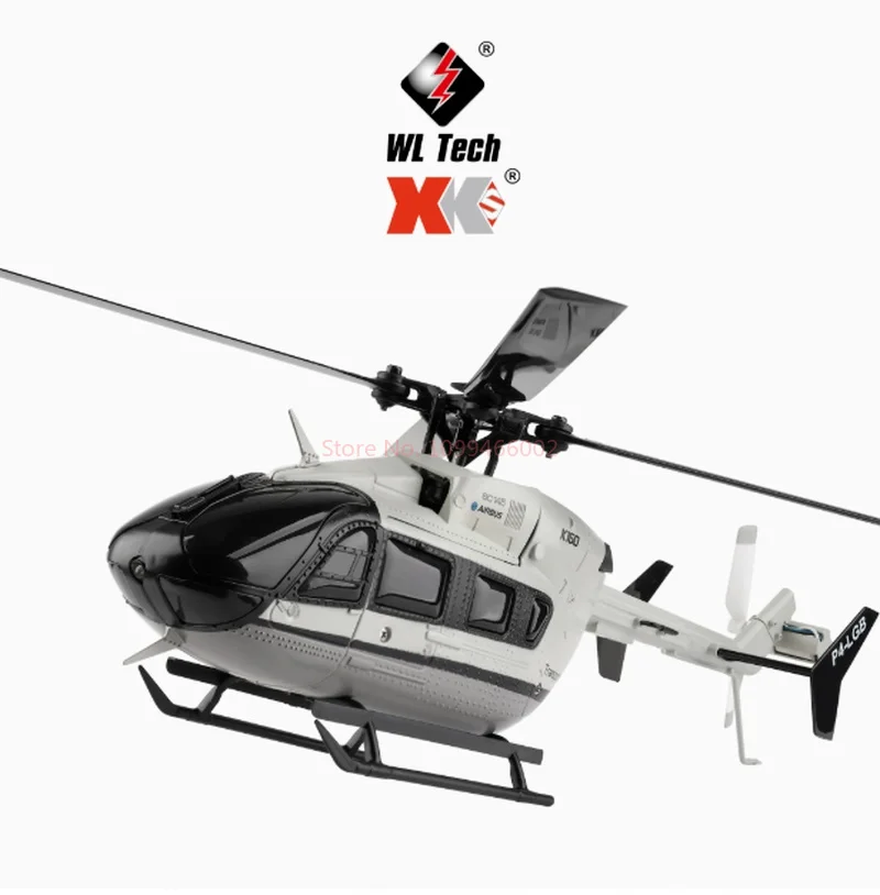 Wltoys 2025 K160 4-Way Brushless Rc Helicopter Ec-145 Simulation Model Remote Control Toy For Kids And Adults In Stock Gift Idea