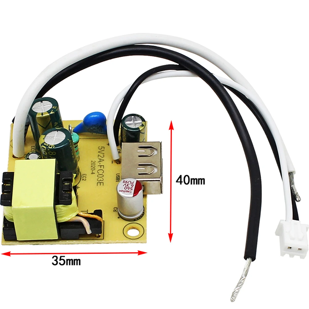 5V 2A 10W Isolation Switching Power Supply Module AC-DC Fast Charging Power Supply Bare Board USB Output 220V to 5V Power Module