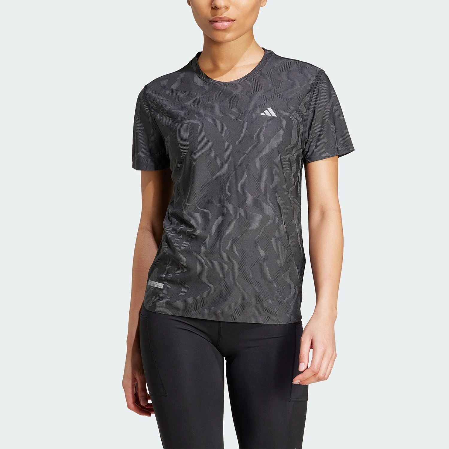 

Adidas genuine genuine ULT EGNRD TEE Women's Running Printed Short Sleeve IT3447