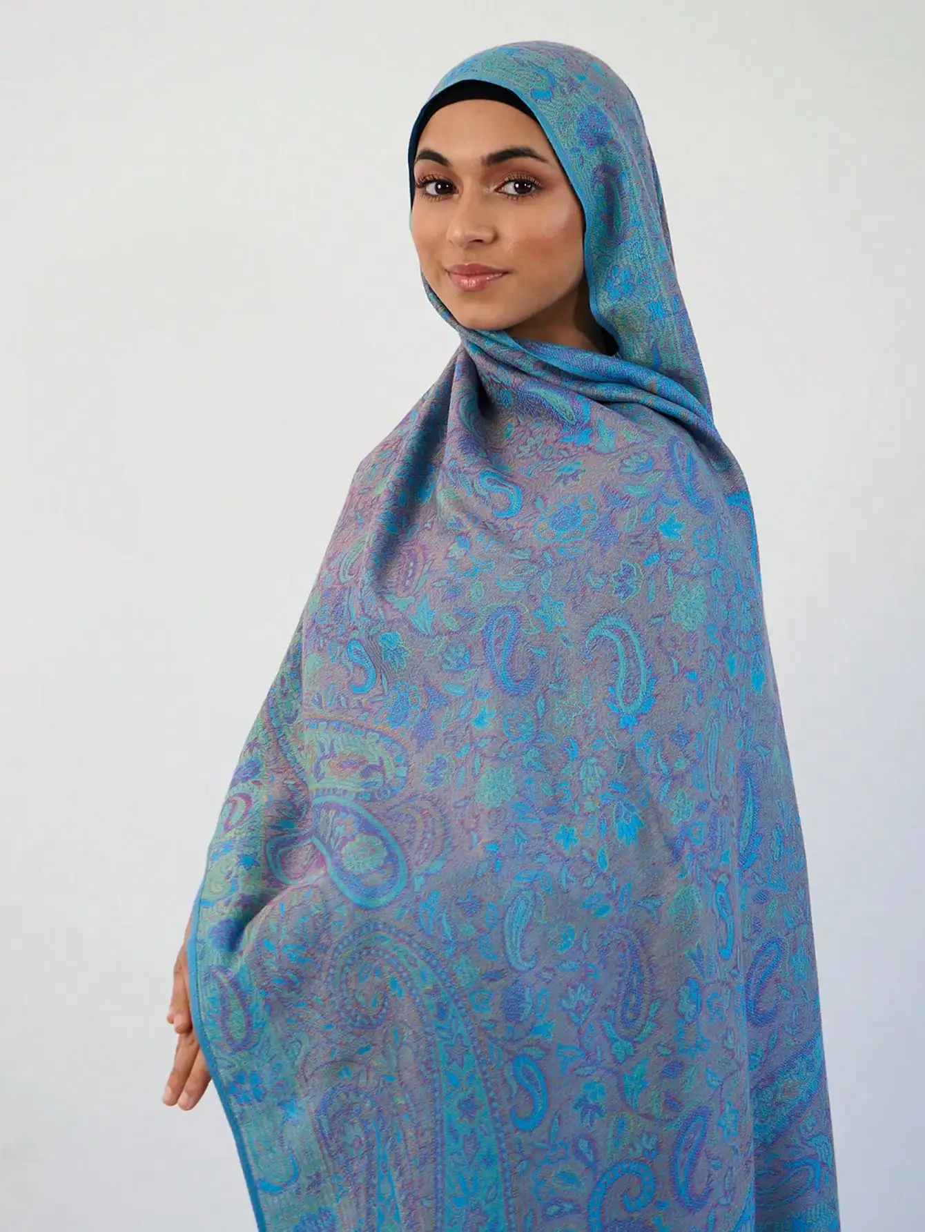 Hot selling fashion paisley cashew cotton pashmina bohemian style su scarf shawl