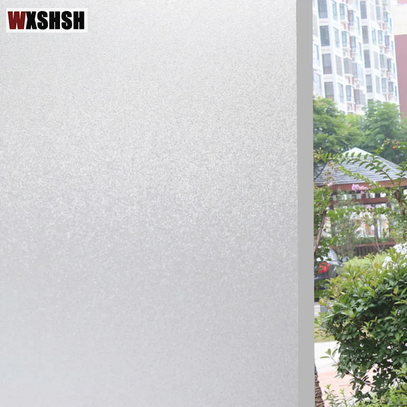 Frosted Glass Sticker No Glue Window Sticker Privacy for Office Bathroom Bedroom Shop Static Cling Window Film