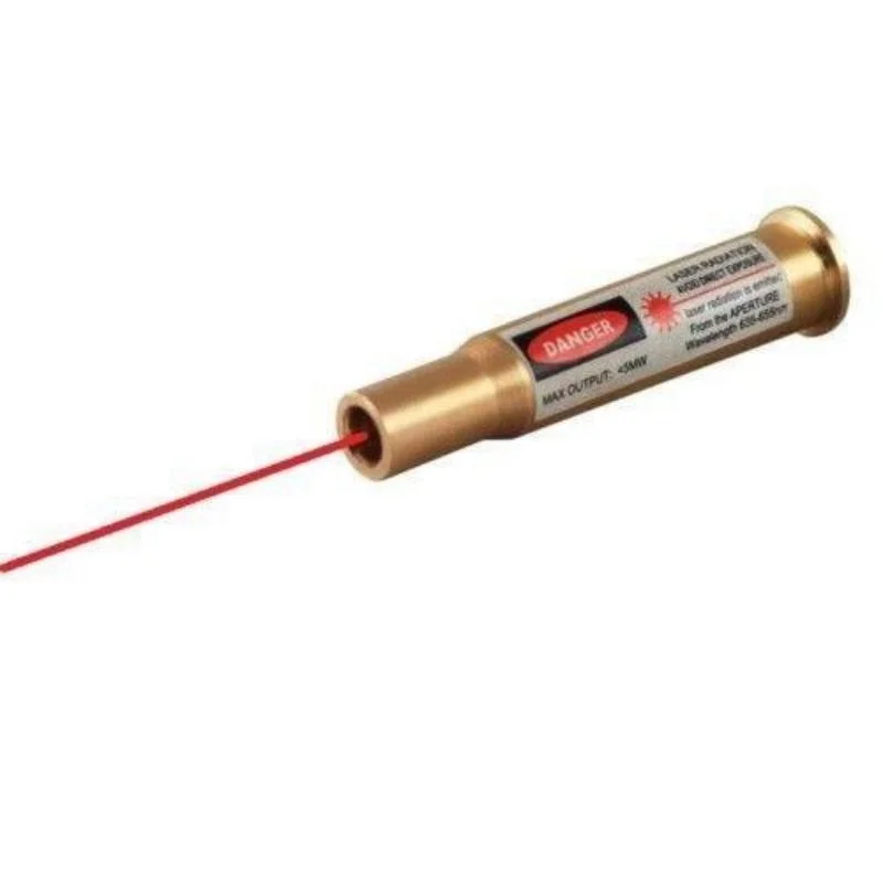 Tactical Red Dot Laser Brass Boresight CAL Cartridge Bore Sighter for Scope Hunting Airsfot Wargame