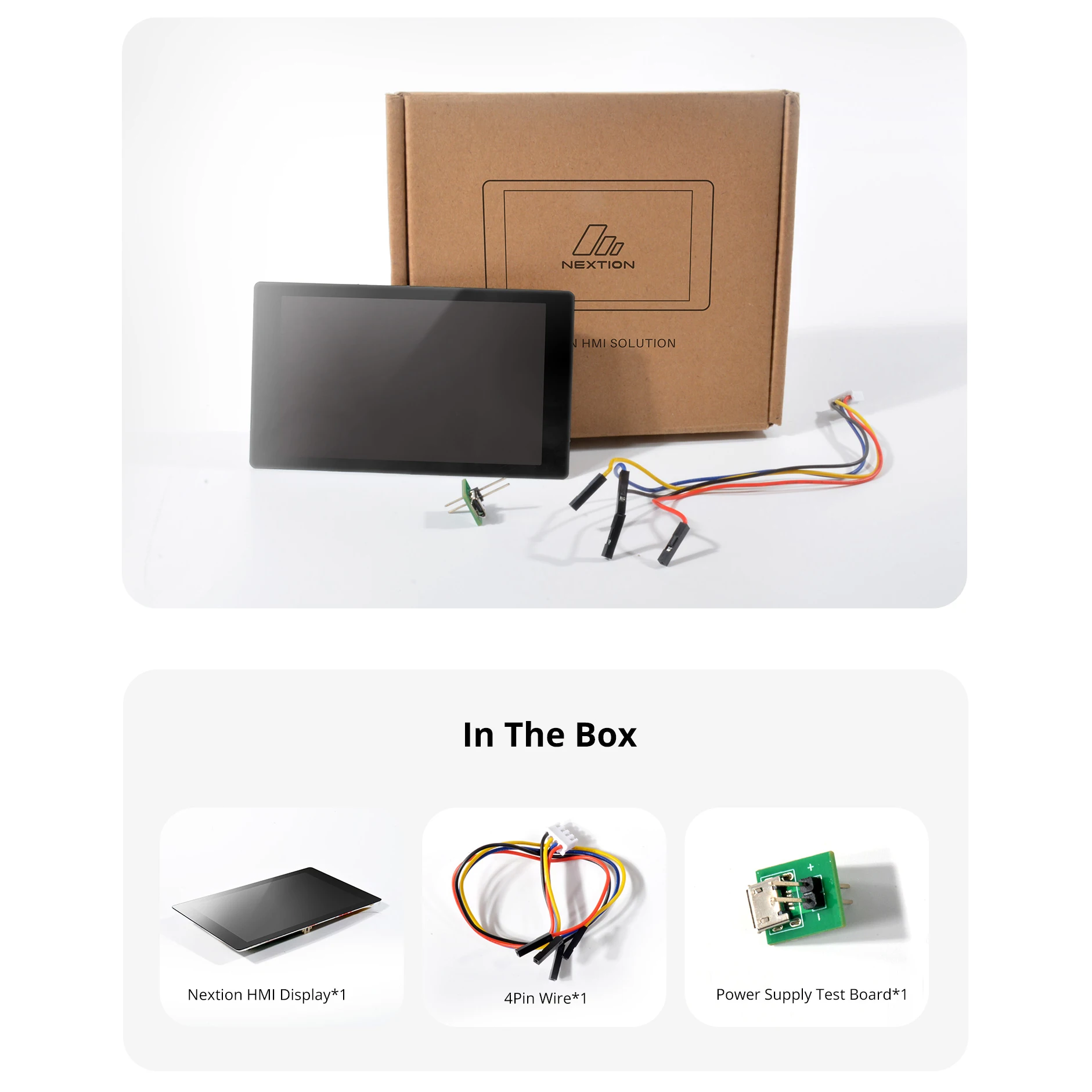 NEXTION NX4880E043-011C 4.3" Edge Series HMI Touch Display LCD-TFT Capacitive Screen Panel Module Built-in RTC Without Enclosure