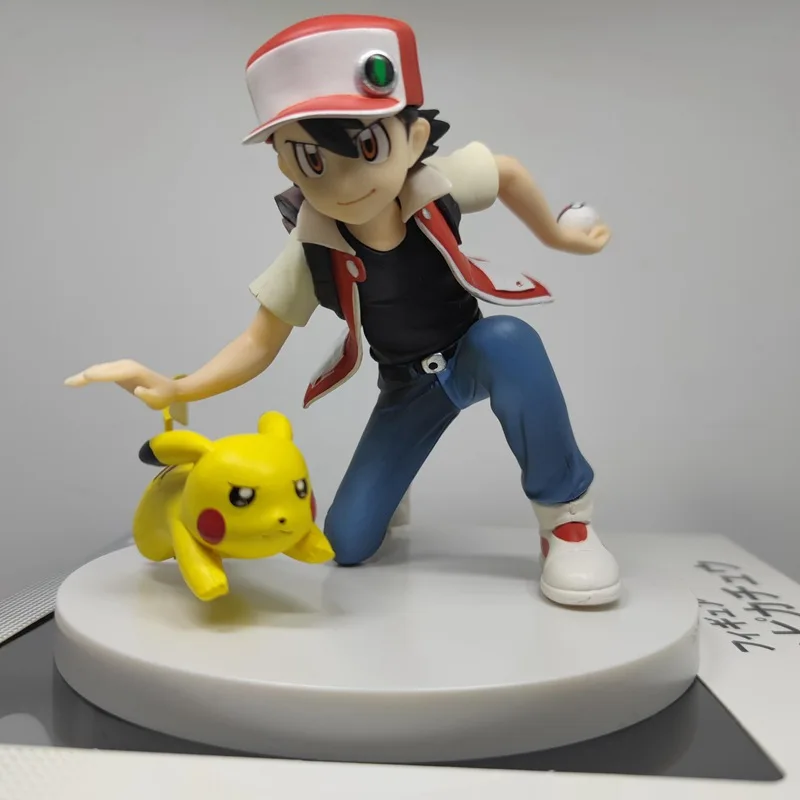 アニメポケモンアッシュケッチャムピカチュウ-pvc-アクションフィギュアコレクタブルモデル人形おもちゃ-12-センチメートル