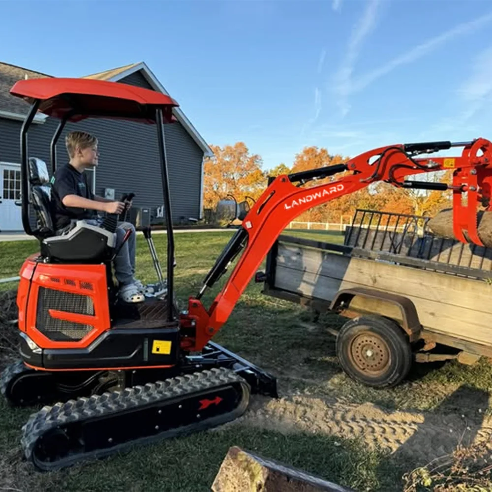 

2025New Multifunctional 1.8Ton Mini Excavator Factory Wholesale Compact Mini Excavator Cheap Digger Crawler Excavator Customized