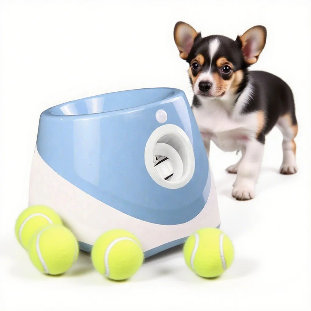 

Factory Price Automatic Outdoor Pet Tennis Launcher Stretch Dog Toy Ball Throwing Machine Interactive And Movement Toy