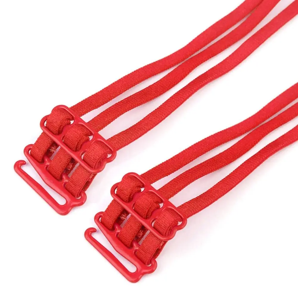1pair Intimates Accessories Three Rows Shoulder Straps Elastic Non-slip Bra Strap Adjustable Invisible Underwear Straps Ladies