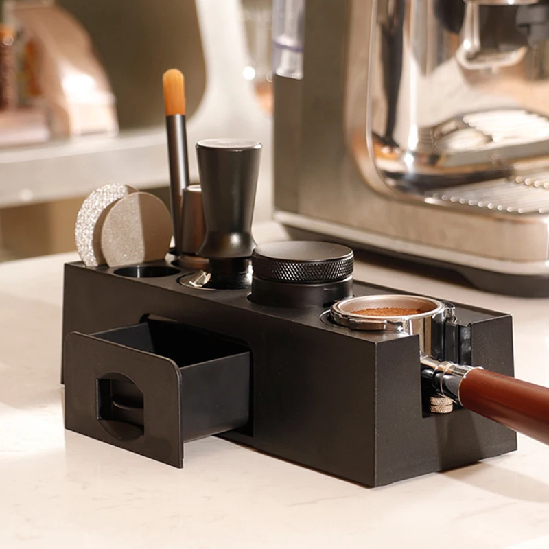 

51/53/58mm ABS Coffee Portafilters Holder Coffee Filter Rack Espresso Tamper Mat Stand Cafe Tools Coffee Accessories for Barista