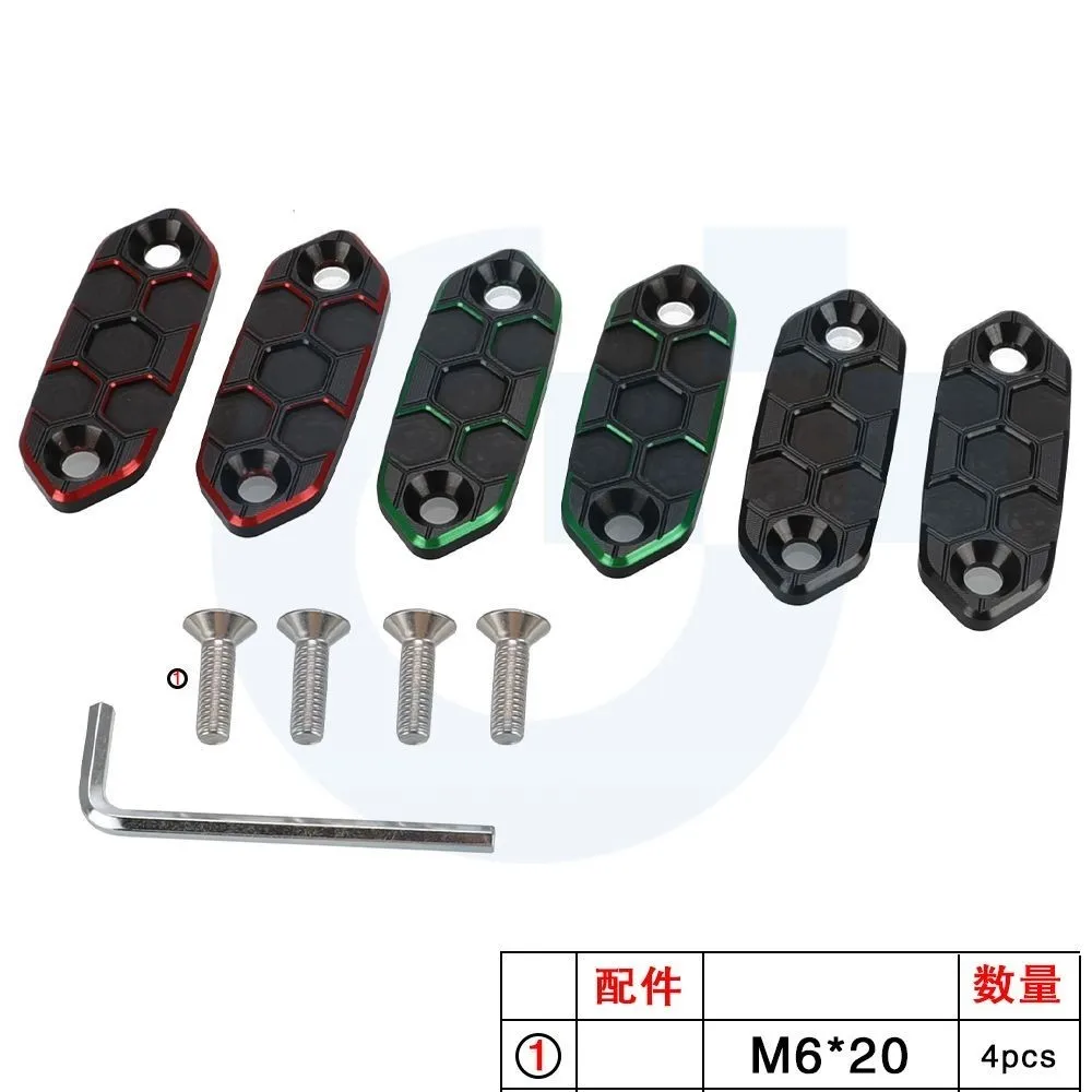 Motorcycle For Kawasaki Ninja 650 300 400 500 ZX-6R ZX-4RR ZX4R Rear View Mirror Hole Cap Block Off Base Plates Cover Decorative