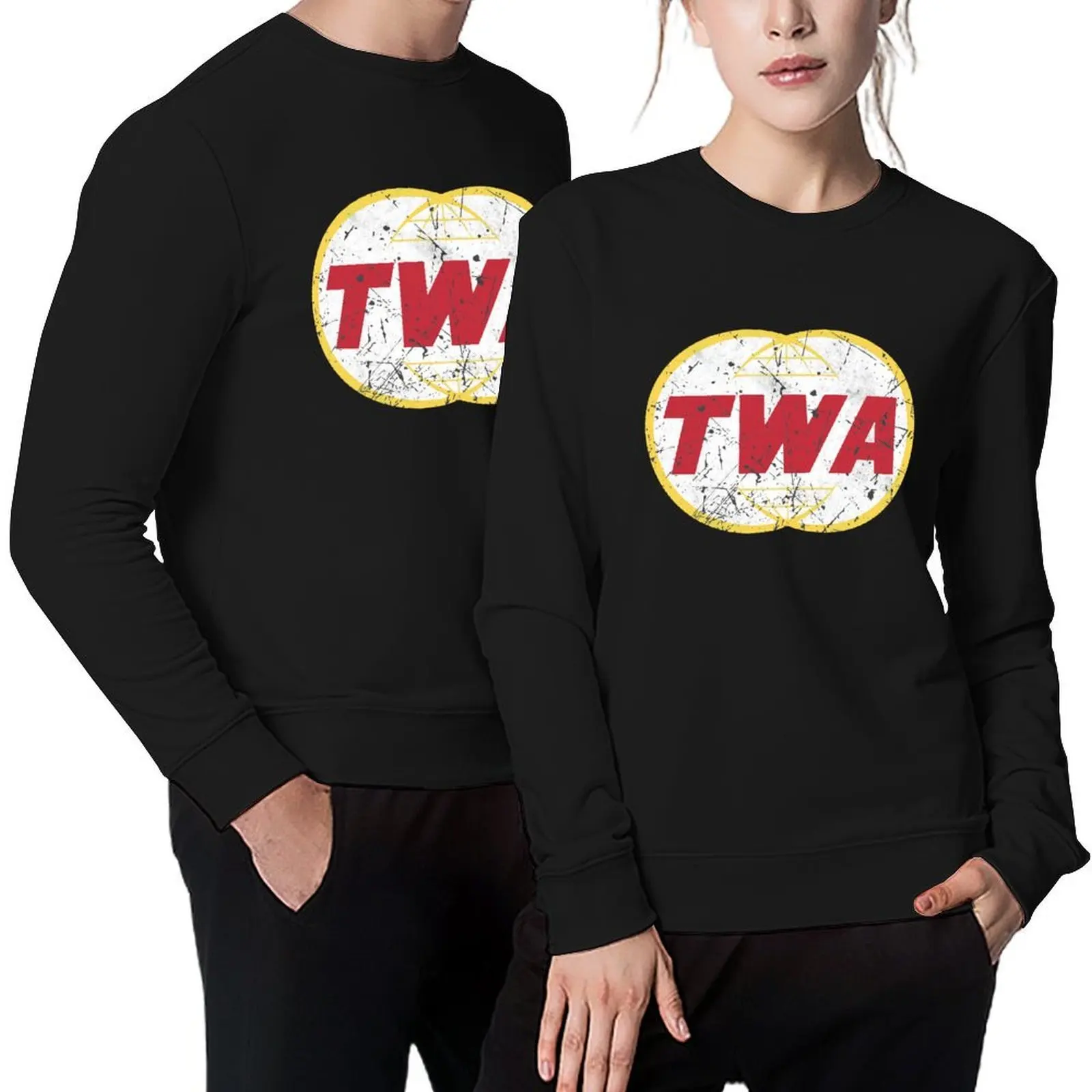 

TWA Aviation Airline Vintage Logo Pullover tracksuit clothes for men men clothing korean clothes hoody