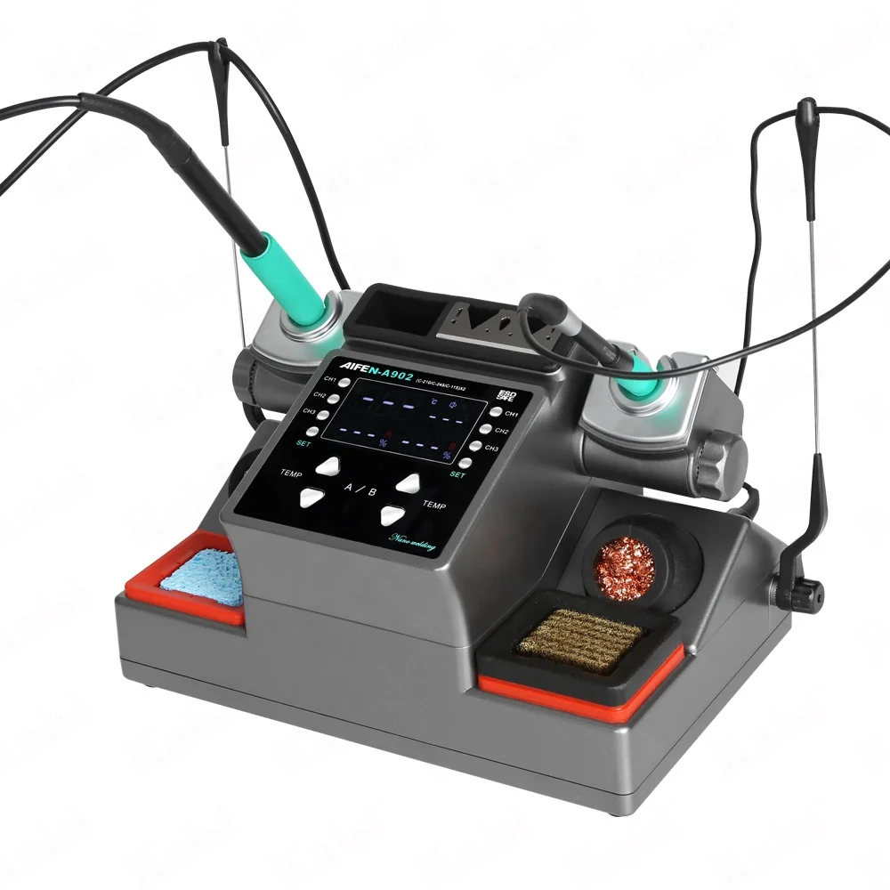 A902 dual soldering iron soldering station mobile phone electronic product repair applied to 115/210/245 tips