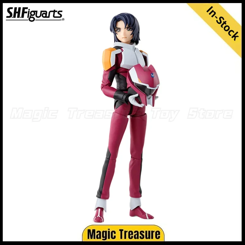 【En stock】Figura de acción original SHF SEED FREEDOM Athrun Zala Kompas con traje de piloto, modelo de juguete, regalo