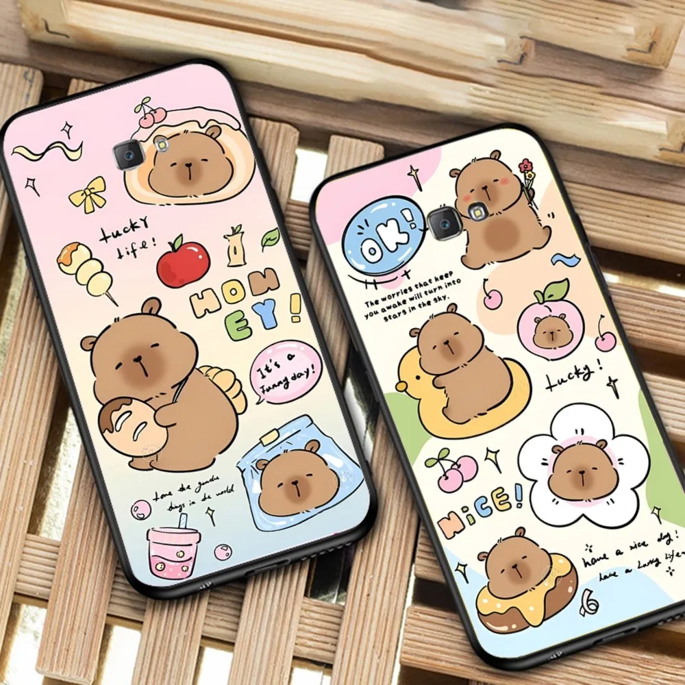 Cartoon Capybara Phone Case For Samsung J 7 Plus 7core J7 Neo J6 Plus Prime J6 J4 J5 Mobile Cover