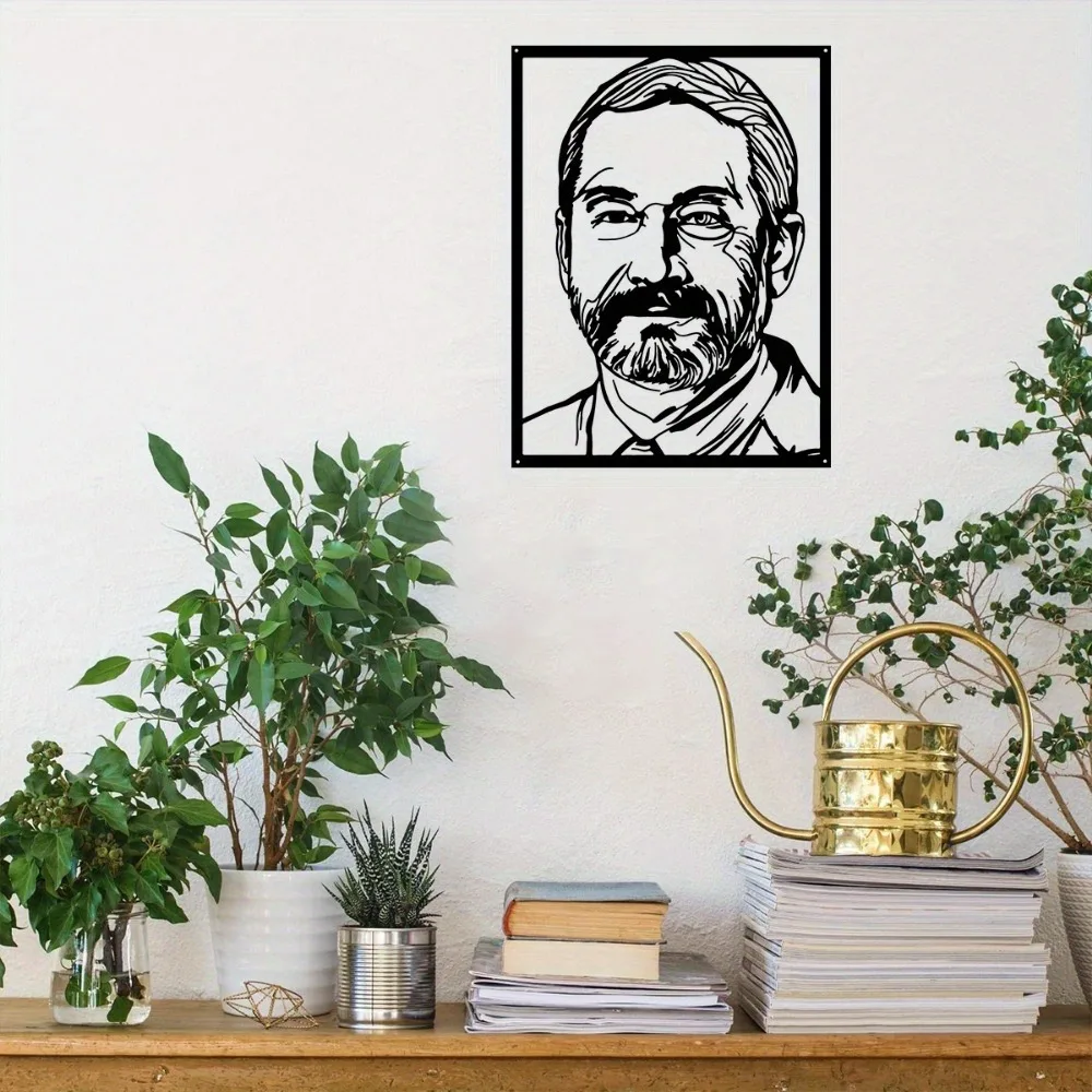 1pc HELLOYOUNGA Customizable Metal Portrait, Personalized Photo Iron Art, Precious Home Wall Decor Gift (Only For Decoration)