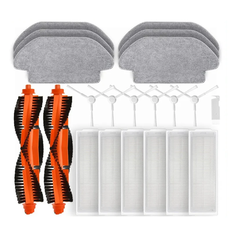 For Xiaomi Mijia Robot Vacuum Mop 3C / B106CN / Conga 3290 / 3490 / 3690 Roller Side Brush Filter Mop Cloths Parts