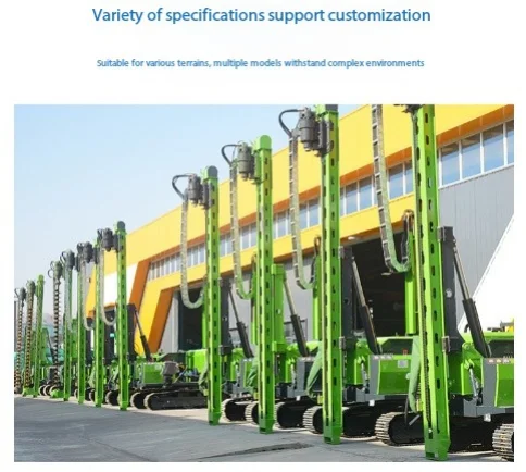 Small Photovoltaic Engine-Powered Pile Driver High Load Moment Solar Pile Pressing & Drillingcrawler For Mountainous Areas