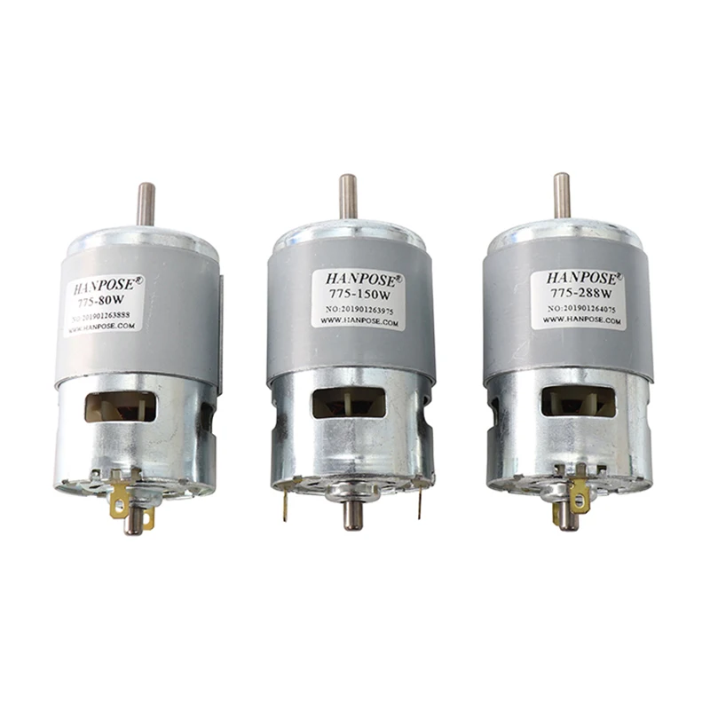 Hltnc durável 775 795 895 motor de eixo 3000-12000 rpm escova motores dc 775 150w servo motor linear com dois rolamentos de esferas avaliados