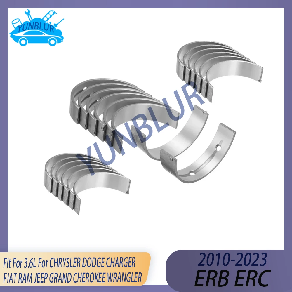STD ERB ERC Engine Main & Con-rod Bearing Set Fit 3.6 L 10-23 For CHRYSLER DODGE CHARGER FIAT RAM JEEP GRAND CHEROKEE WRANGLER