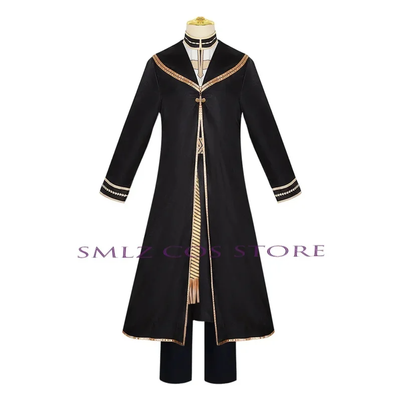 Cosplay Anime Freezes at the Funeral Cosplay Cheeky Costume Uniform Trench Pants Set Halloween Party Outfit for Men