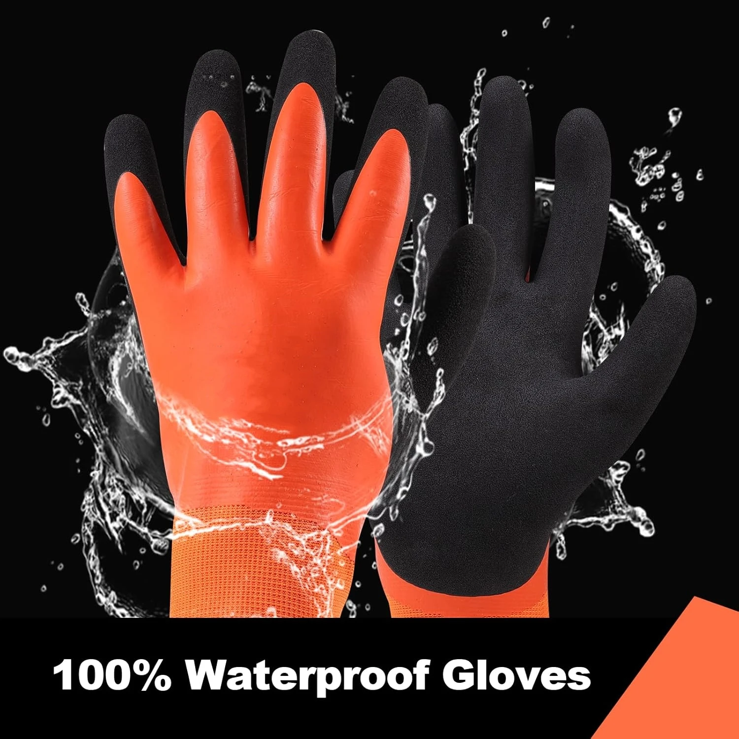 100% Waterproof Winter Work Gloves Men Women Outdoor Cold Weather Freezer Warm Thermal Glove Shoveling Snow Gardening Fishing