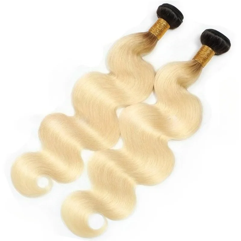 고품질 T1B613Blonde 인간의 머리카락 바디 웨이브 번들 자연스럽게 흐르는 부드러운 촉감 오래 지속되는 통기성과 편안함