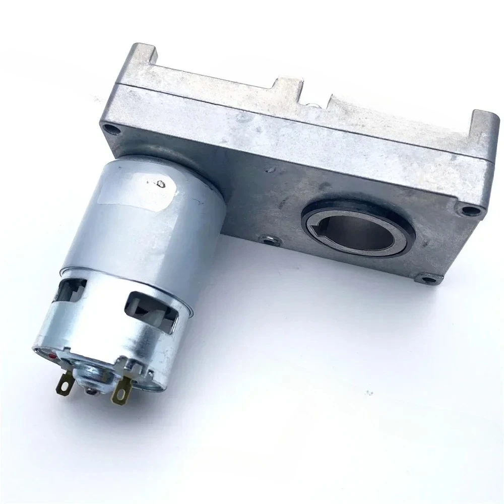 GF-775 Hollow shaft DC Gear Motor 12V 5RPM 1:900 Torque CW/CCW Keyway Power Motor